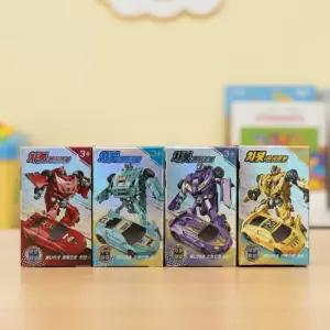 차봇 변신로봇 자동차 미니카 장난감 조립 히어로 로보트 만들기 모형 어린이 남아 (2개)