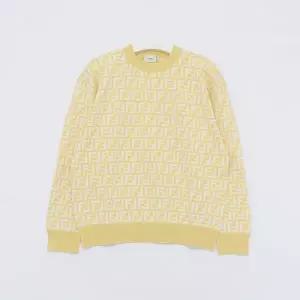 펜디키즈 FF로고 올오버 자카드 울 남아 니트 JUG186 AQUH F1R4R/12A