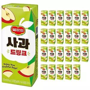 롯데 델몬트 사과 드링크 190ml x 24개