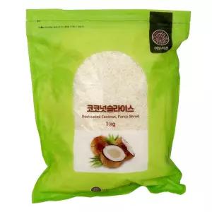 코코넛 슬라이스 1kg 건조 무첨가 100% 코코넛 디저트 베이킹 튀김