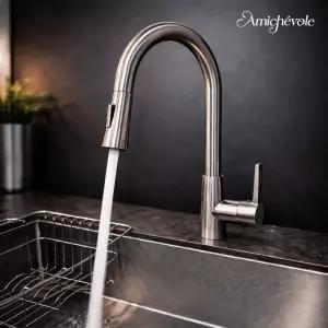 아미체볼레 싱크대수전 거위목 씽크대 주방 수도꼭지 무광 헤드 코브라 셀프교체