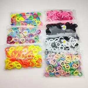 [하프클럽/]머리고무줄 여아머리끈 컬러믹스 헤어끈 100개세트