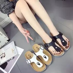 [하프클럽/]쪼리 커플슬리퍼 남여공용 여름 버클 버클슬리퍼 조리