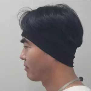 [하프클럽/]헤어밴드 운동이나 블랙 헤어터번