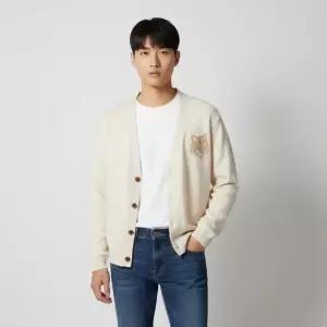 배송 메종키츠네 폭스헤드 가디건 남성 PM00509KM0329-0395