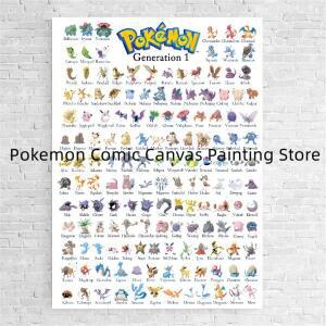 일본 애니메이션 주변 포켓몬 포스터 장식 피카추 Charizard 그림 벽 예술 수채화 캔버스 회화 현대 방