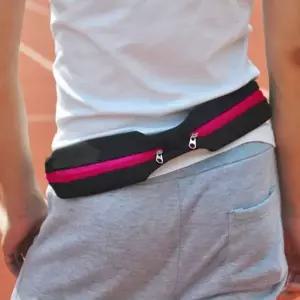 [하프클럽/]3색 1개 투포켓 스포츠 힙색 스마트폰 포켓 벨트 산책