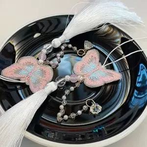 [하프클럽/]나비노리개 장신구 나비자수 한복 전통 보자기포장