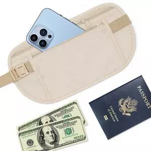 [하프클럽/]여행용 슬림 힙색 여권 핸드폰 다용도 아웃도어 가방