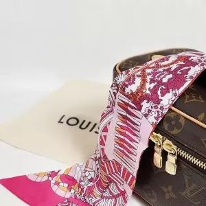 [하프클럽/]쁘띠 스카프 방도 가방 캐리어네임테그 체리 1P