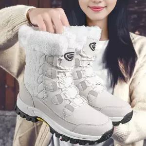 LXFHXN024 여성 겨울 방한화 캐주얼 미들 미끄럼방지 스노우 방한부츠