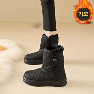 LXFHXN029 여성 겨울 방한화 캐주얼 미들 미끄럼방지 스노우 방한부츠