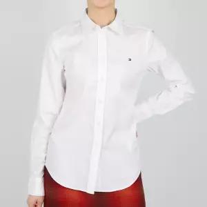 타미힐피거 여성 스트레치 옥스포드 레귤러 셔츠 화이트 T22D6WSH01CWT2