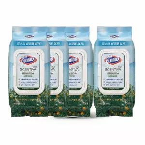 (76매x4개) 유한크로락스 센티바 세정살균티슈 시칠리안시트러스 캡형/먼지/세정/만능/찌든때/티슈/크리너