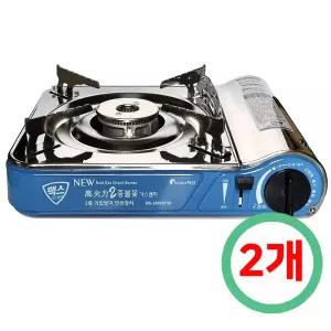 맥스 고화력2중불꽃 휴대용 가스렌지 /캠핑용/업소용/가정용 가스버너 MS-3800DFSB x 2개