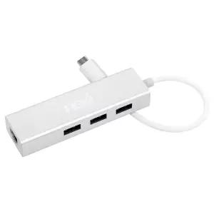 무전원 C타입 멀티허브 USB3.0 기가 비트 랜포트 노트북 PC 맥북 / USB C 허브 WISENX409