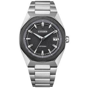 [CITIZEN] ATTESA 3 ACT Line CB3044-55E 시계 바늘 모델 실버 팔각 베젤 광 발전 에코 드라이브 전파 시계