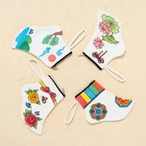 민화 전통 버선 양말 만들기 새해 명절 diy 패브릭 미니가방 버선파우치