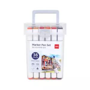 36색 탄탄 케이스 삼각 트윈 마카 마카펜 36색 세트 미술 드로잉 스케치