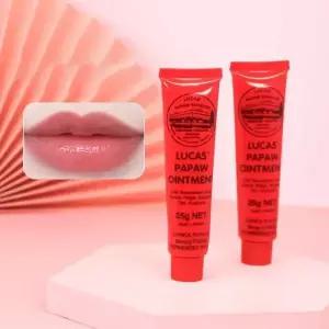립케어 립밤 립세린 컬러 Lucas Papaw 다기능 입술 보호대 보습 밤 기저귀 천연 식물 크림 파파야 화