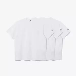 [뉴에라]LIGHTERA 에센셜 3팩 포켓 반팔 티셔츠 화이트 (14697422)_s