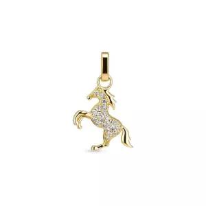 14k 가디언호스 랩 다이아몬드 참 펜던트