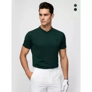 [아웃도어스/데니스골프]데니스골프 남성 스포티 쿨 헨리넥 반팔티_NAQMMTS041