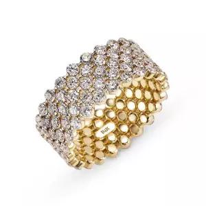 14k 레이첼 랩 다이아몬드 반지_5줄 11-15호)