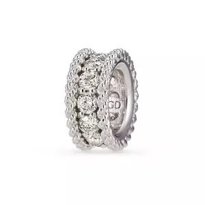 18k 로프 랩 다이아몬드 모아링 펜던트_화이트