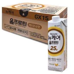 뉴케어 올프로틴 바나나맛 245ml(24팩) 1박스 건강영양식 단백질 보충 음료