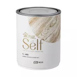 숲으로셀프 우드스테인 수성 셀프 목재 가구 원목 스테인 나무색페인트 가구리폼 1L