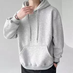 남녀공용 기모 도톰 후드집업 후드티셔츠 무지 커플룩 레귤러핏 남자맨투맨티