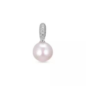 14k 파베 담수진주 펜던트 랩 다이아몬드)