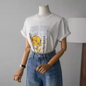 (안나앤모드) (루니툰 정품) bird 루니툰 트위티 반팔 탑[티셔츠EDD29]