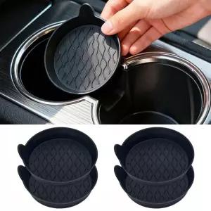 차량용 실리콘 패드 깔끔한 컵홀더 소음 먼지 방지 티코스터