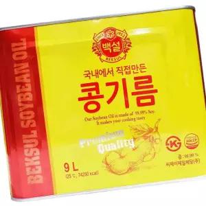 백설 대두유 9L 대형식당