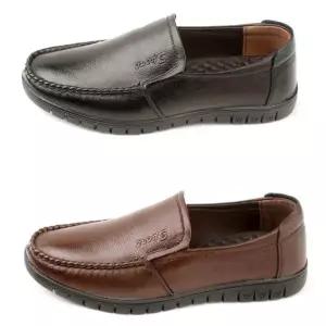 남성 가죽 로퍼 운전 플랫 통가죽 남성 캐주얼화 단화 슈즈 남자 모카신 편리한 슬립온 쿠션 지압