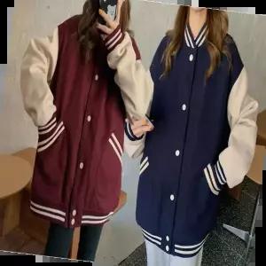 여성 오버핏 과잠바 스타일 야구점퍼 기모 안감 겨울