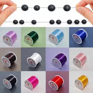 [비즈팩토리] 0.8mm 60미터 고탄성 우레탄 스판줄 60M(롤) 비즈 공예 팔찌 만들기