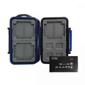 SMJ 올인원 USB 2.0 멀티 리더기 메모리 케이스 세트 TF CF SD