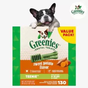 그리니즈 티니+고구마 밸류팩 1.02kg 130개입 / 강아지 치석 제거 껌 간식