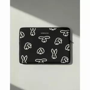 웜그레이테일 노트북 파우치 태블릿 나일론 버니버니 블랙 12 14 16인치