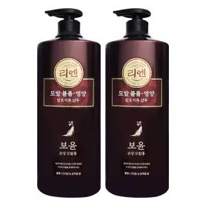 리엔 보윤 모발 볼륨영양 샴푸 손상 모발용 1000mL x 2개