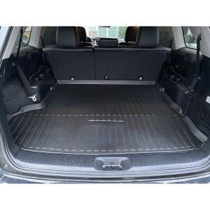 2014-2019 토요타 하이랜더용 프리미엄 카고 라이너 100% 보호 - 커스텀 핏 자동차 트렁크 매트 올 시즌 블랙 3D 측정