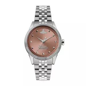 [비비안웨스트우드] 리틀시모어 여성 실버 로즈골드 메탈시계 VV328DPKSL