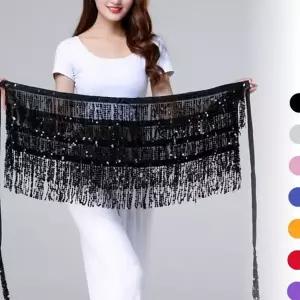 벨리 댄스 힙스카프 반짝이 스팽글 댄스복 여성힙 힙스카프 공연 의상 스타일 춤의상 여성춤 치마