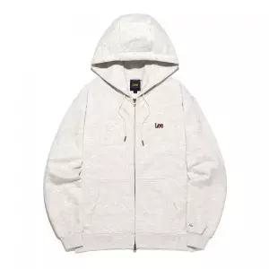 리 LEE 스몰 트위치 로고 후드 집업 오트밀 LE2503HZ01OT 3035812