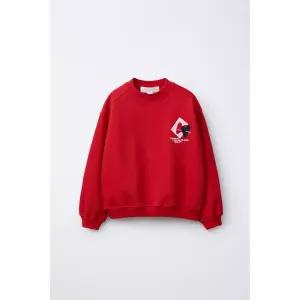 국내배송 ZARA 자라 주니어 키즈 하트 스웨트셔츠 레드 4805766600 1714955