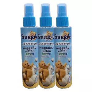 스너글 섬유탈취제(허거블 코튼)-150ml-3개 향수 옷냄새제거 스프레이 의류 코트 정전기방지 방지제 스제