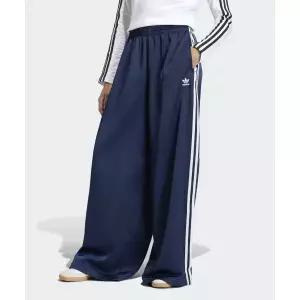 [아디다스] 새틴 와이드 레그 트랙 팬츠 나이트 인디고 화이트 152296176